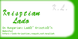 krisztian lado business card